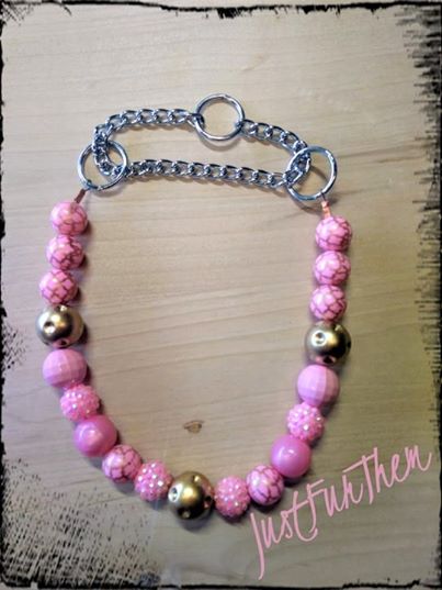 Pink and Gold Collar